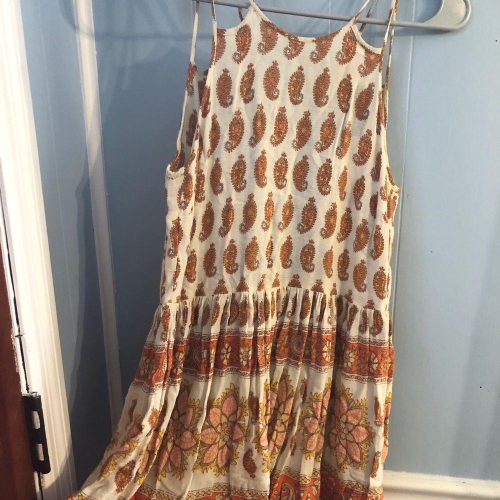 Minkpink Burnt Orange Boho Dress Size XS